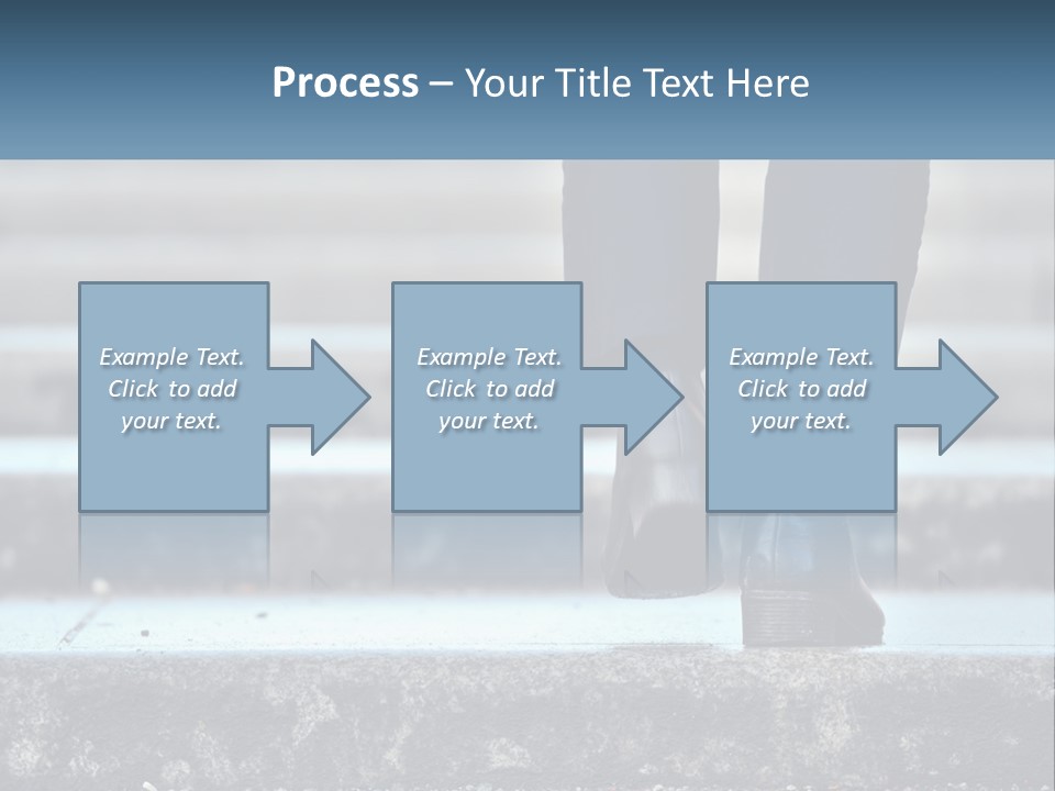 A Person Walking Up Some Steps With Their Feet On The Ground PowerPoint Template