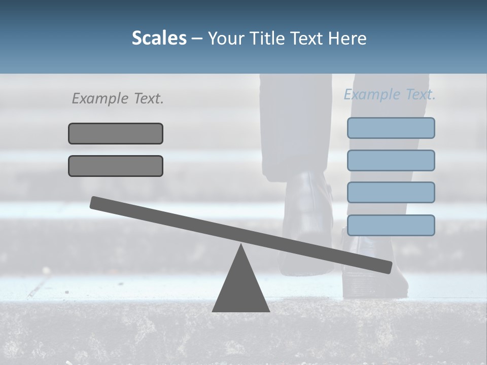 A Person Walking Up Some Steps With Their Feet On The Ground PowerPoint Template
