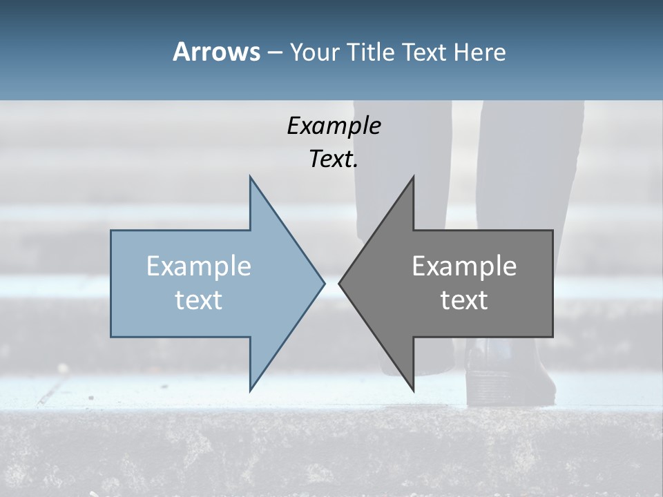 A Person Walking Up Some Steps With Their Feet On The Ground PowerPoint Template