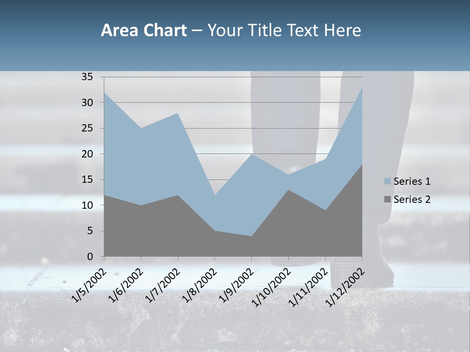 A Person Walking Up Some Steps With Their Feet On The Ground PowerPoint Template