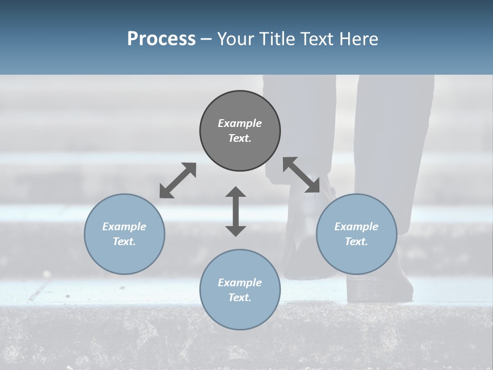 A Person Walking Up Some Steps With Their Feet On The Ground PowerPoint Template