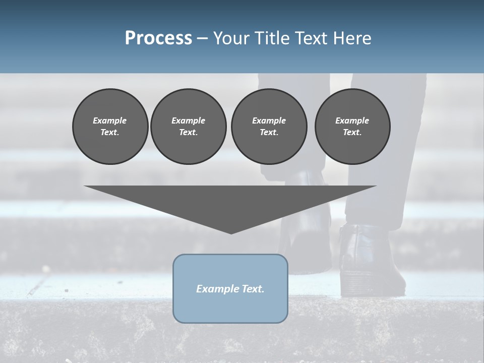 A Person Walking Up Some Steps With Their Feet On The Ground PowerPoint Template