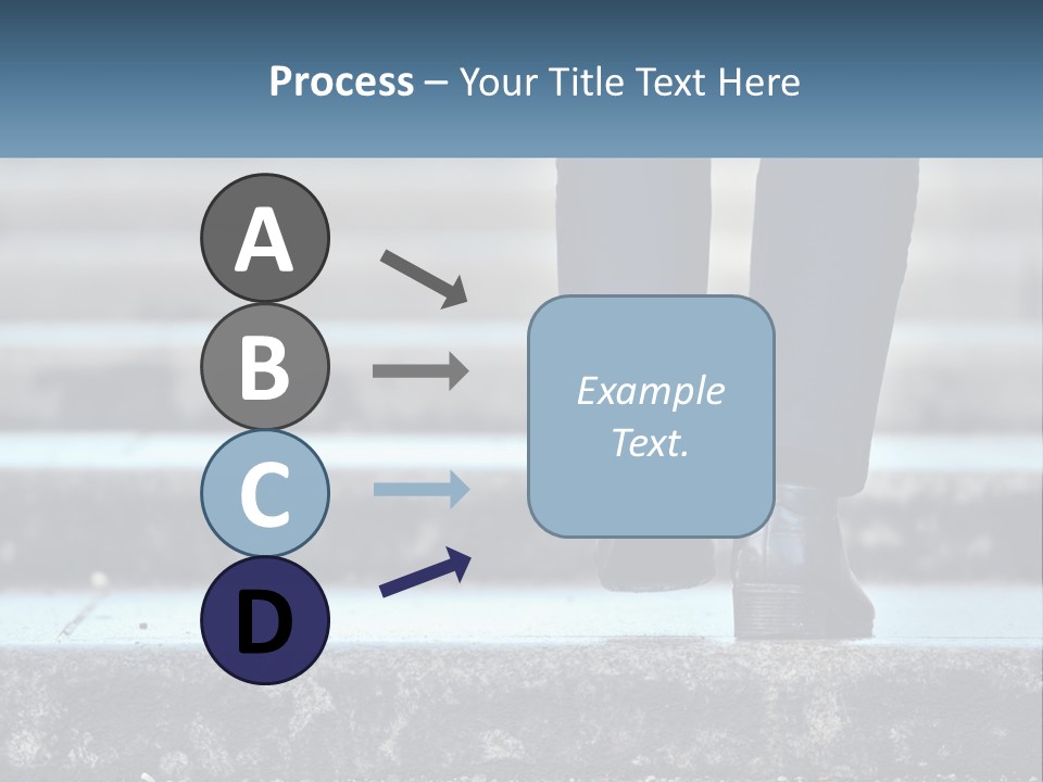 A Person Walking Up Some Steps With Their Feet On The Ground PowerPoint Template