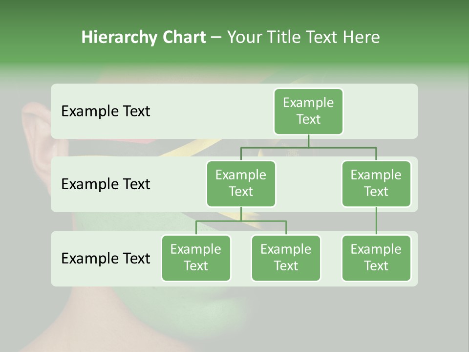 A Man With His Face Painted In The Colors Of The Flag Of Jamaica PowerPoint Template