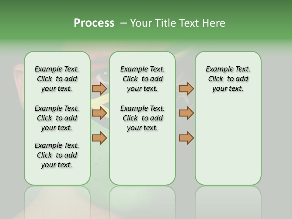 A Man With His Face Painted In The Colors Of The Flag Of Jamaica PowerPoint Template