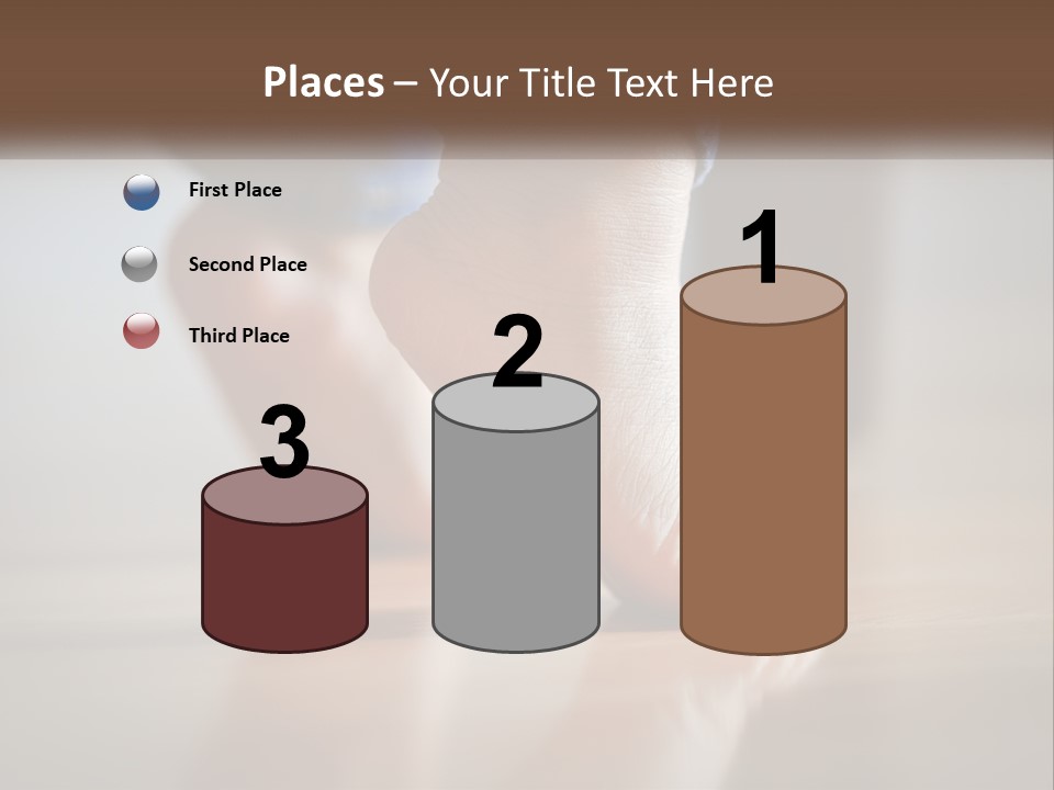 A Person With Bare Feet Standing On A Wooden Floor PowerPoint Template