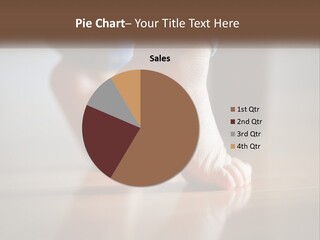 A Person With Bare Feet Standing On A Wooden Floor PowerPoint Template