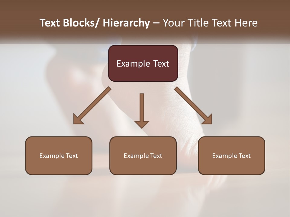 A Person With Bare Feet Standing On A Wooden Floor PowerPoint Template