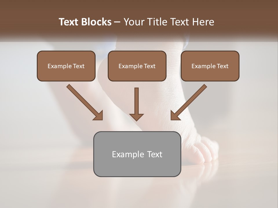 A Person With Bare Feet Standing On A Wooden Floor PowerPoint Template