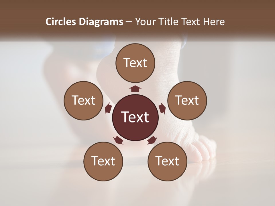 A Person With Bare Feet Standing On A Wooden Floor PowerPoint Template