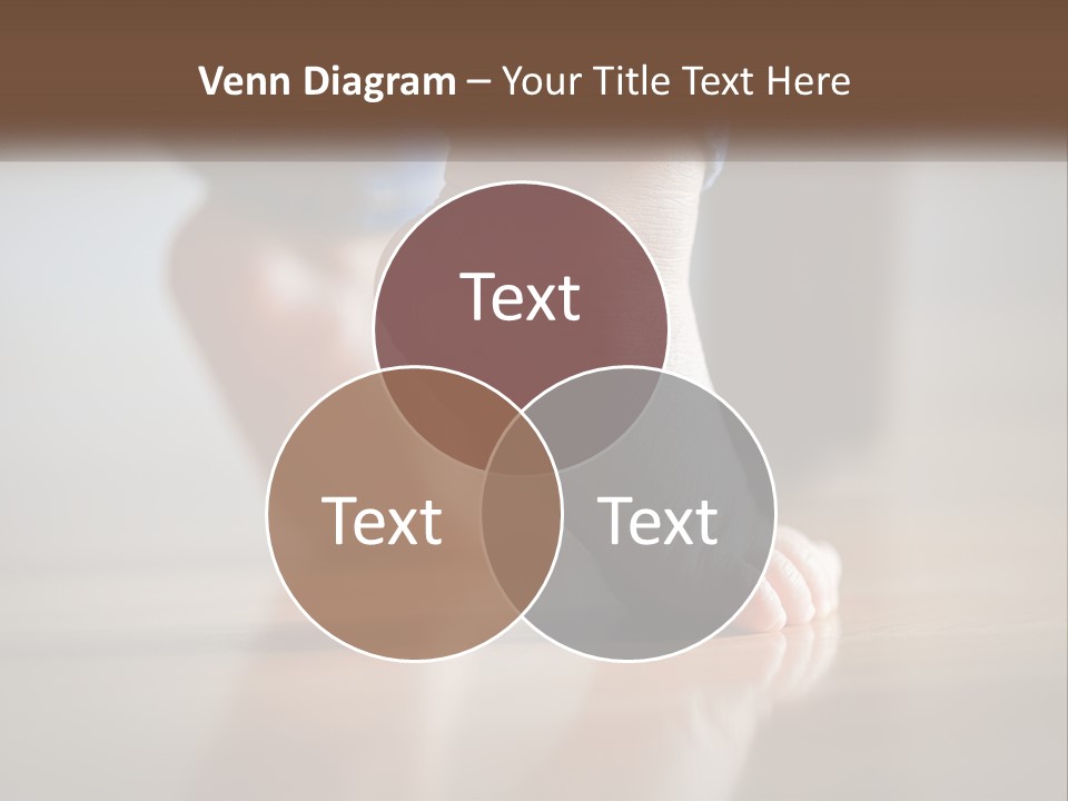 A Person With Bare Feet Standing On A Wooden Floor PowerPoint Template