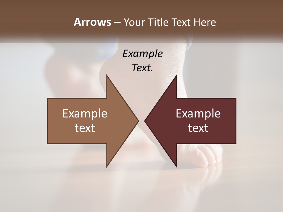 A Person With Bare Feet Standing On A Wooden Floor PowerPoint Template