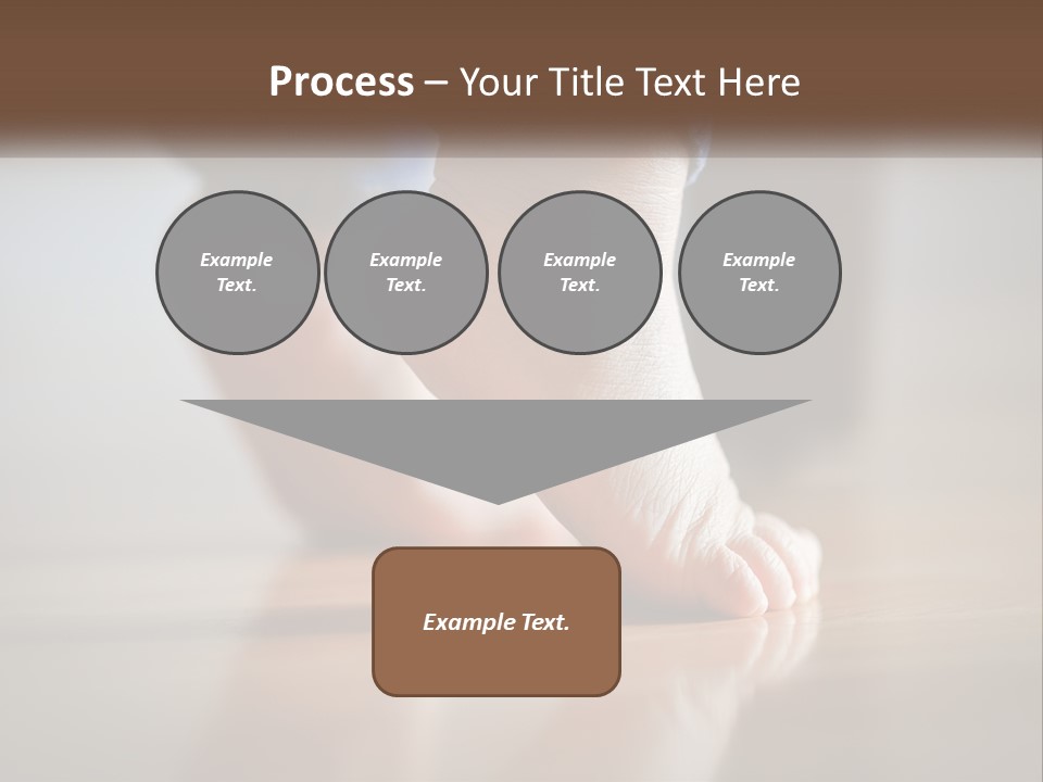 A Person With Bare Feet Standing On A Wooden Floor PowerPoint Template