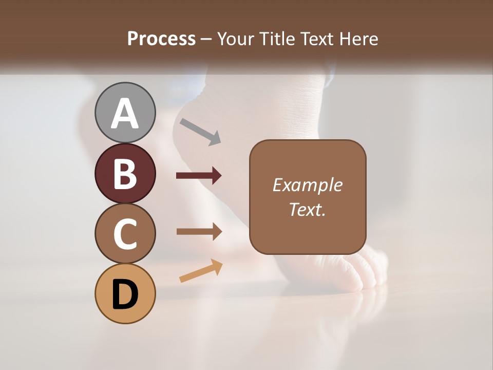 A Person With Bare Feet Standing On A Wooden Floor PowerPoint Template