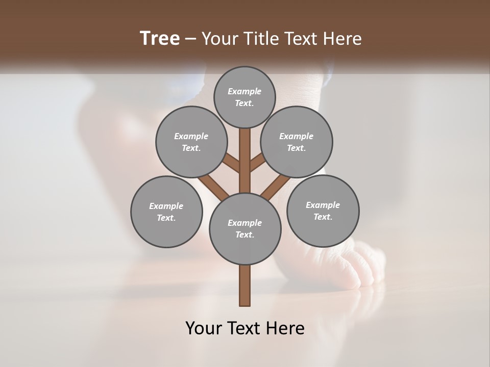 A Person With Bare Feet Standing On A Wooden Floor PowerPoint Template