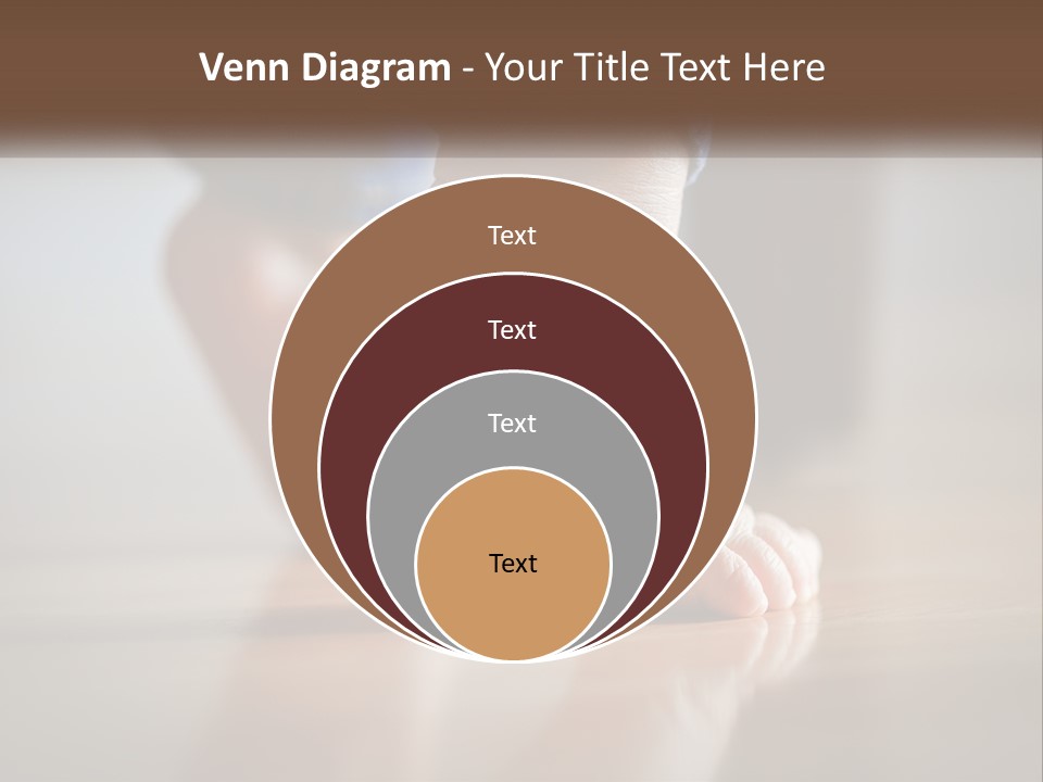 A Person With Bare Feet Standing On A Wooden Floor PowerPoint Template