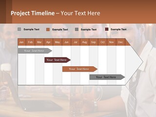 A Group Of People Sitting At A Table With Beer PowerPoint Template