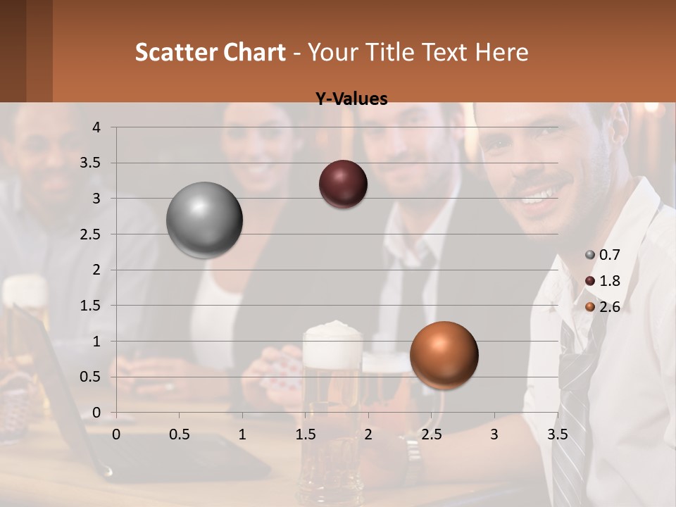 A Group Of People Sitting At A Table With Beer PowerPoint Template