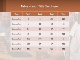 A Group Of People Sitting At A Table With Beer PowerPoint Template
