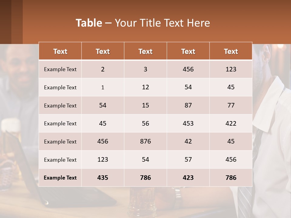 A Group Of People Sitting At A Table With Beer PowerPoint Template