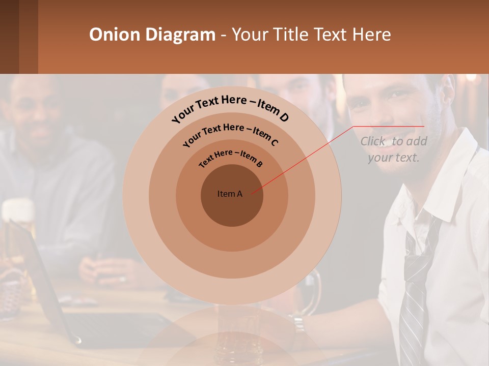 A Group Of People Sitting At A Table With Beer PowerPoint Template