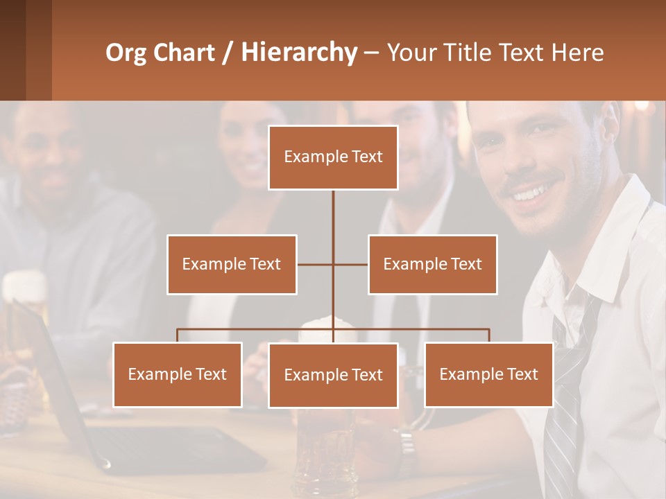 A Group Of People Sitting At A Table With Beer PowerPoint Template