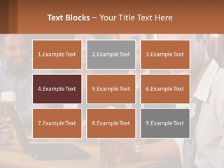 A Group Of People Sitting At A Table With Beer PowerPoint Template