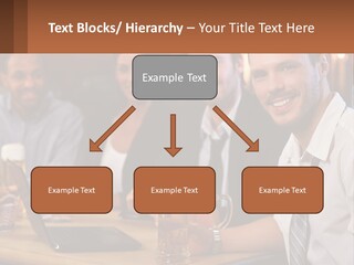 A Group Of People Sitting At A Table With Beer PowerPoint Template