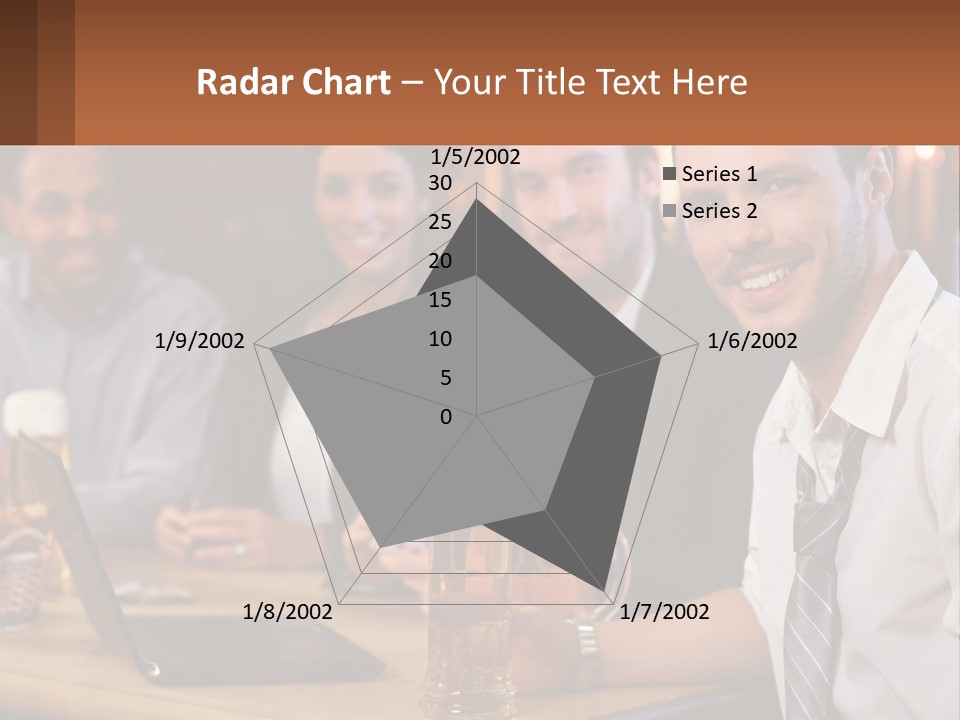 A Group Of People Sitting At A Table With Beer PowerPoint Template