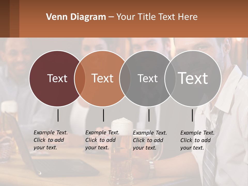 A Group Of People Sitting At A Table With Beer PowerPoint Template