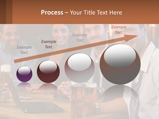 A Group Of People Sitting At A Table With Beer PowerPoint Template