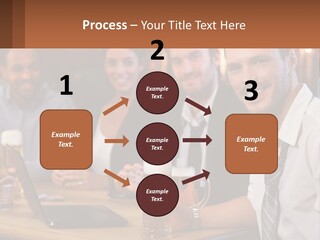 A Group Of People Sitting At A Table With Beer PowerPoint Template
