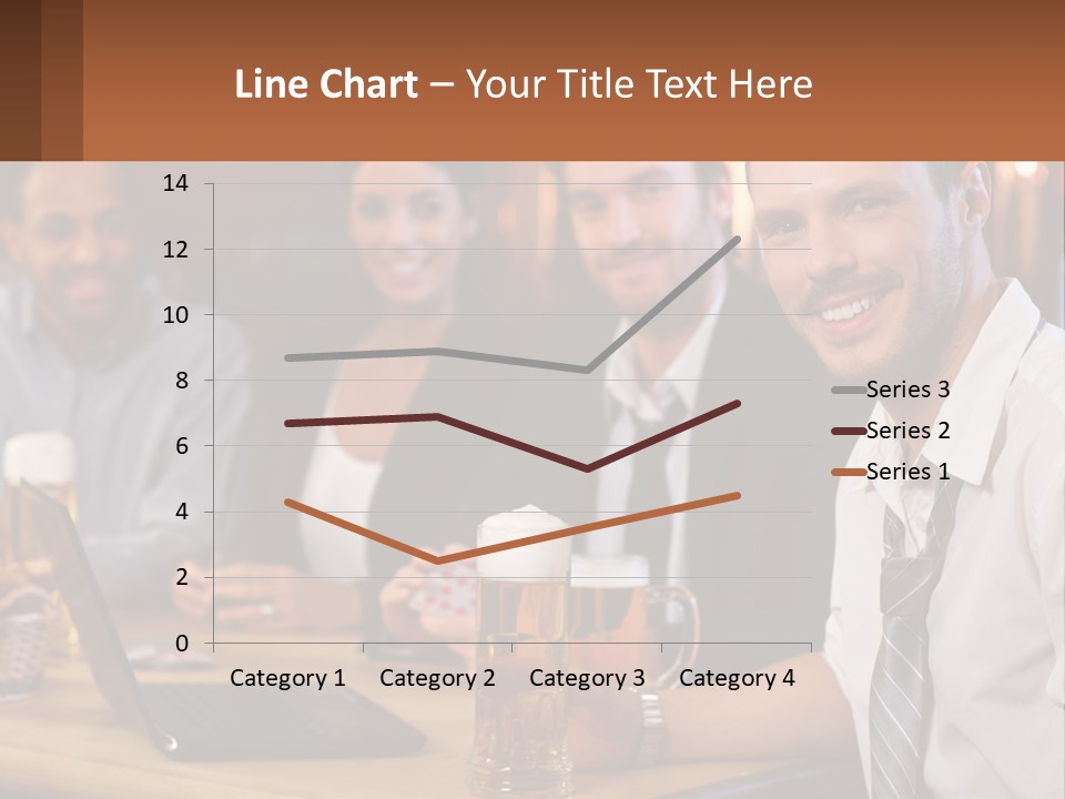 A Group Of People Sitting At A Table With Beer PowerPoint Template