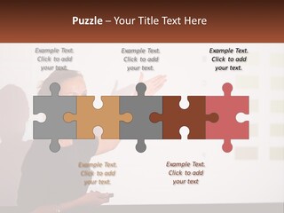 A Woman Standing In Front Of A Projection Screen Giving A Presentation PowerPoint Template