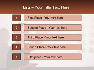 A Woman Standing In Front Of A Projection Screen Giving A Presentation PowerPoint Template