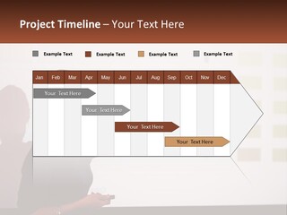 A Woman Standing In Front Of A Projection Screen Giving A Presentation PowerPoint Template
