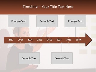 A Woman Standing In Front Of A Projection Screen Giving A Presentation PowerPoint Template