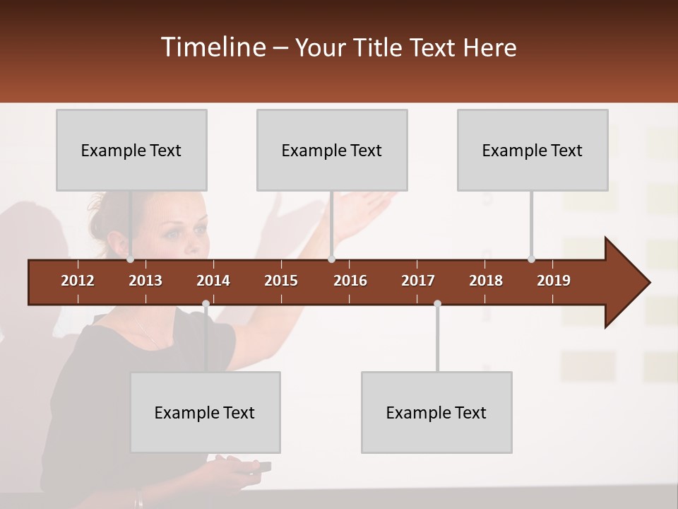 A Woman Standing In Front Of A Projection Screen Giving A Presentation PowerPoint Template