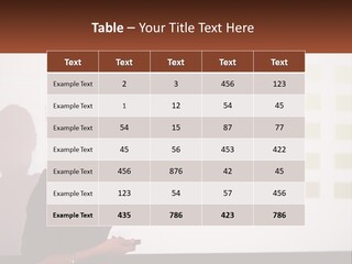 A Woman Standing In Front Of A Projection Screen Giving A Presentation PowerPoint Template