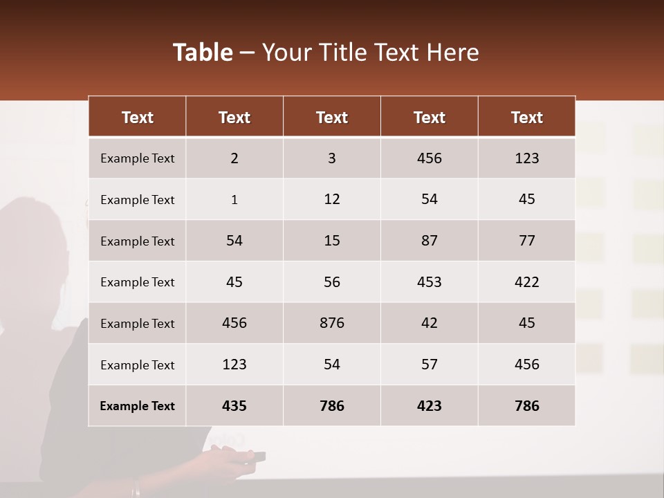 A Woman Standing In Front Of A Projection Screen Giving A Presentation PowerPoint Template