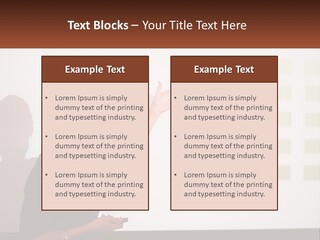 A Woman Standing In Front Of A Projection Screen Giving A Presentation PowerPoint Template