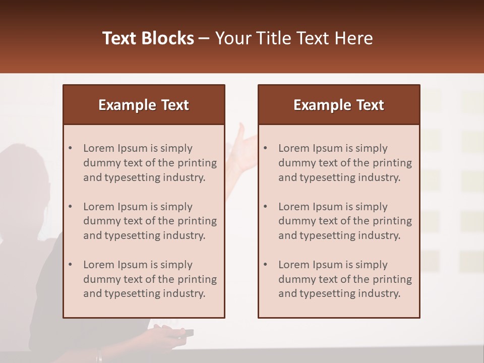 A Woman Standing In Front Of A Projection Screen Giving A Presentation PowerPoint Template
