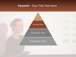 A Woman Standing In Front Of A Projection Screen Giving A Presentation PowerPoint Template