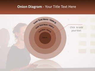 A Woman Standing In Front Of A Projection Screen Giving A Presentation PowerPoint Template