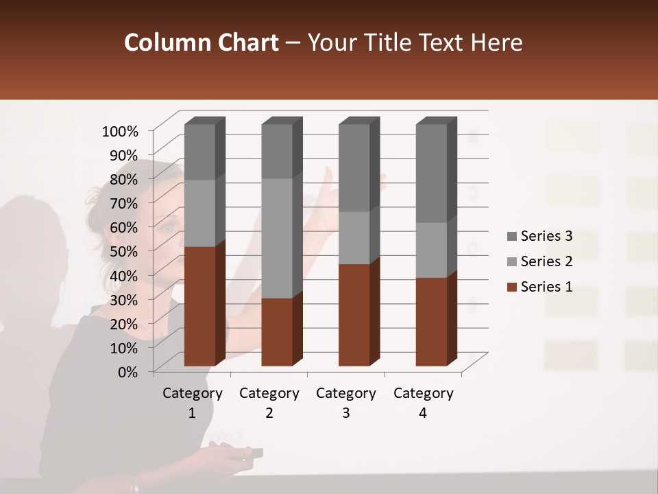 A Woman Standing In Front Of A Projection Screen Giving A Presentation PowerPoint Template