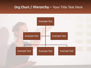 A Woman Standing In Front Of A Projection Screen Giving A Presentation PowerPoint Template