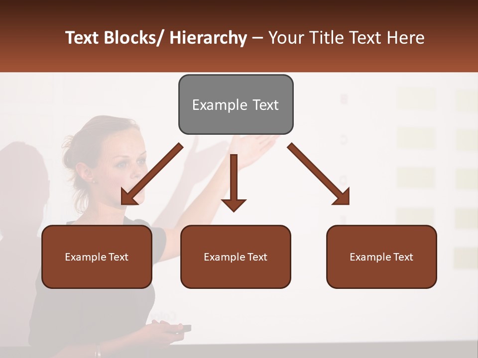 A Woman Standing In Front Of A Projection Screen Giving A Presentation PowerPoint Template