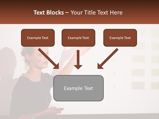 A Woman Standing In Front Of A Projection Screen Giving A Presentation PowerPoint Template
