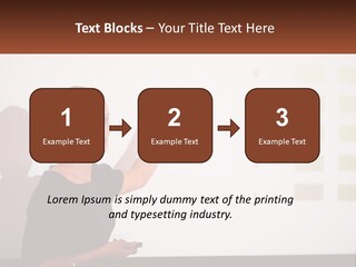 A Woman Standing In Front Of A Projection Screen Giving A Presentation PowerPoint Template