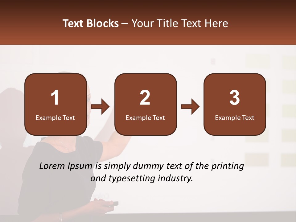 A Woman Standing In Front Of A Projection Screen Giving A Presentation PowerPoint Template